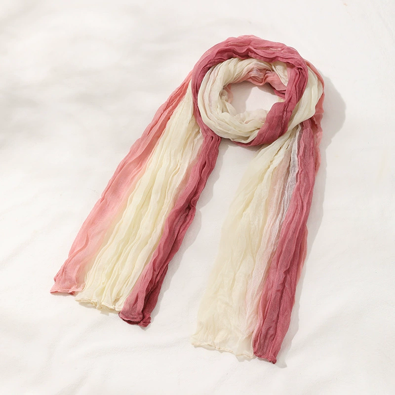 Gradient Wrap — Cotton-linen blend (No.375553)
